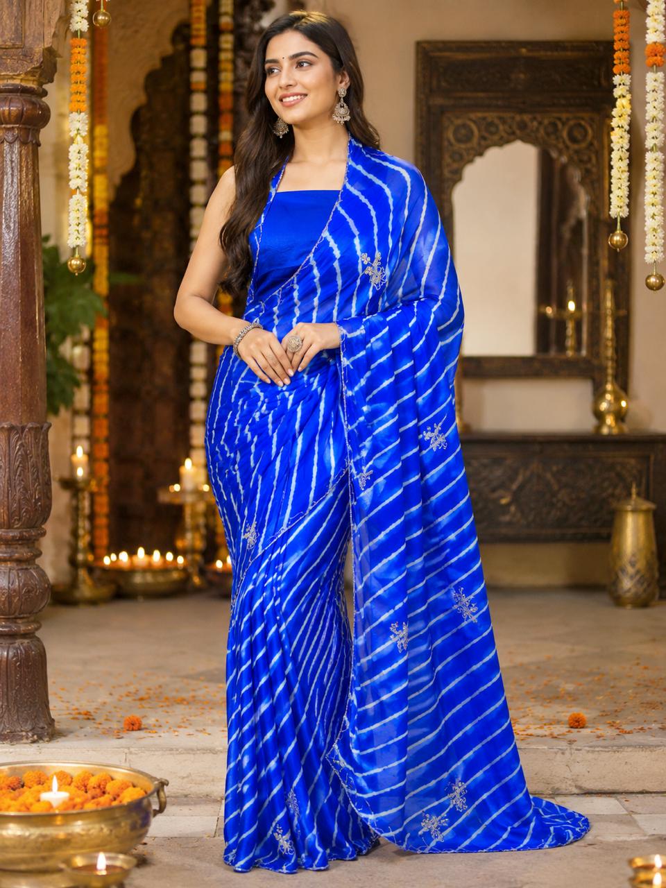 Leheriya Style Designer Sarees – A Colourful Celebration of Indian Elegance