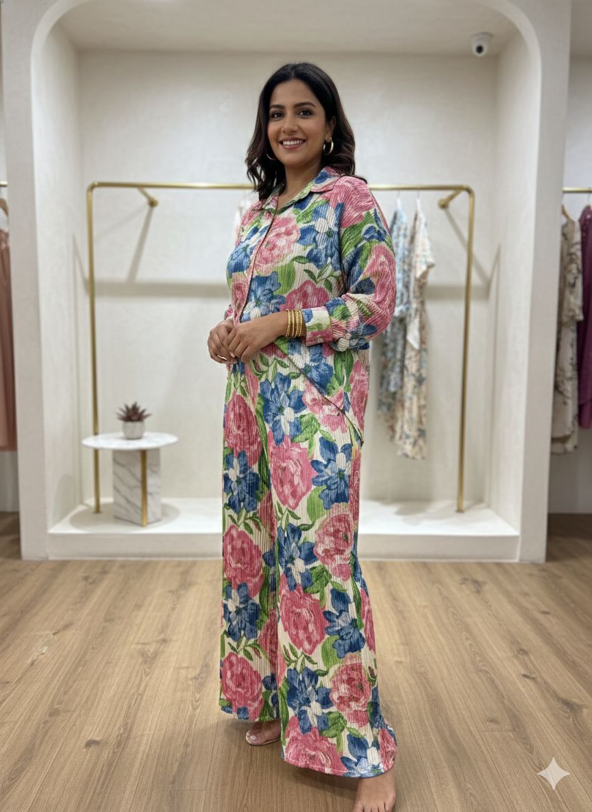 D'MAYE Bloomscape Luxe Floral Coord Set
