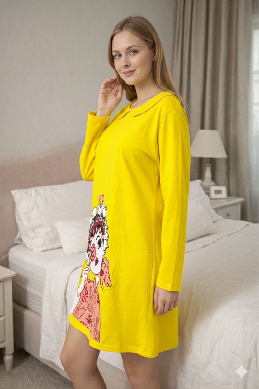 D'MAYE Sunbeam Opera Print Lounge Dress