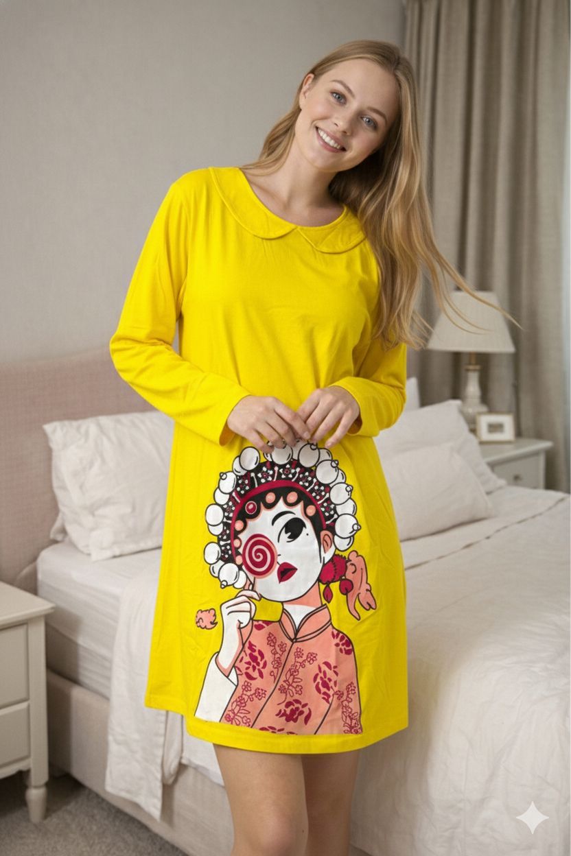 D'MAYE Sunbeam Opera Print Lounge Dress