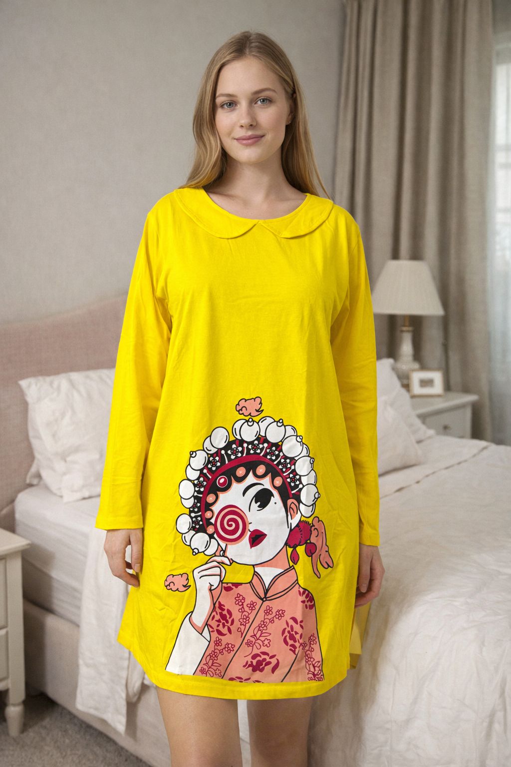 D'MAYE Sunbeam Opera Print Lounge Dress