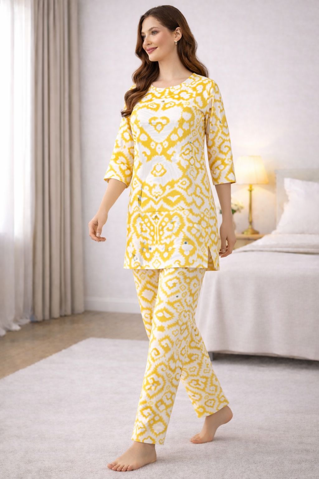 D'MAYE Sunlit Ikat Yellow Co-ord Set