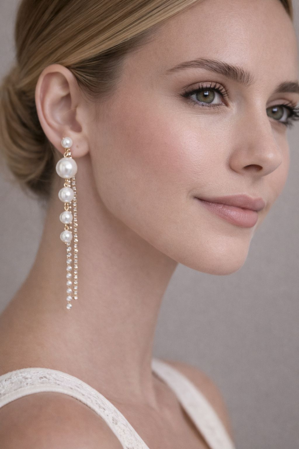 Luxury Multi-Pearl Dangle Earrings with Chain Detail