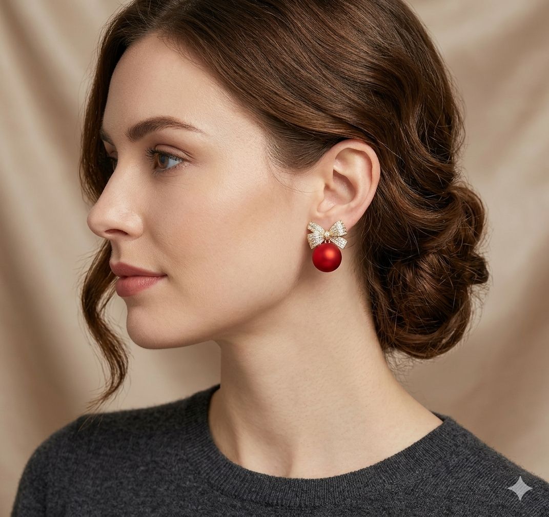 D’MAYE Premium Bow Stud Earrings