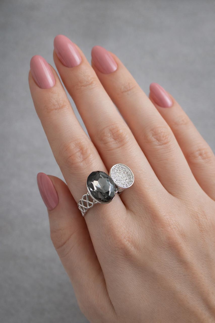 Luxury Double Stone Cocktail Ring for Women/D'MAYE