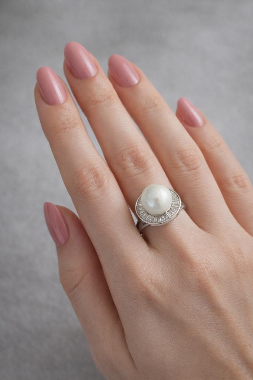 Vintage Style Pearl Ring for Women/D'MAYE