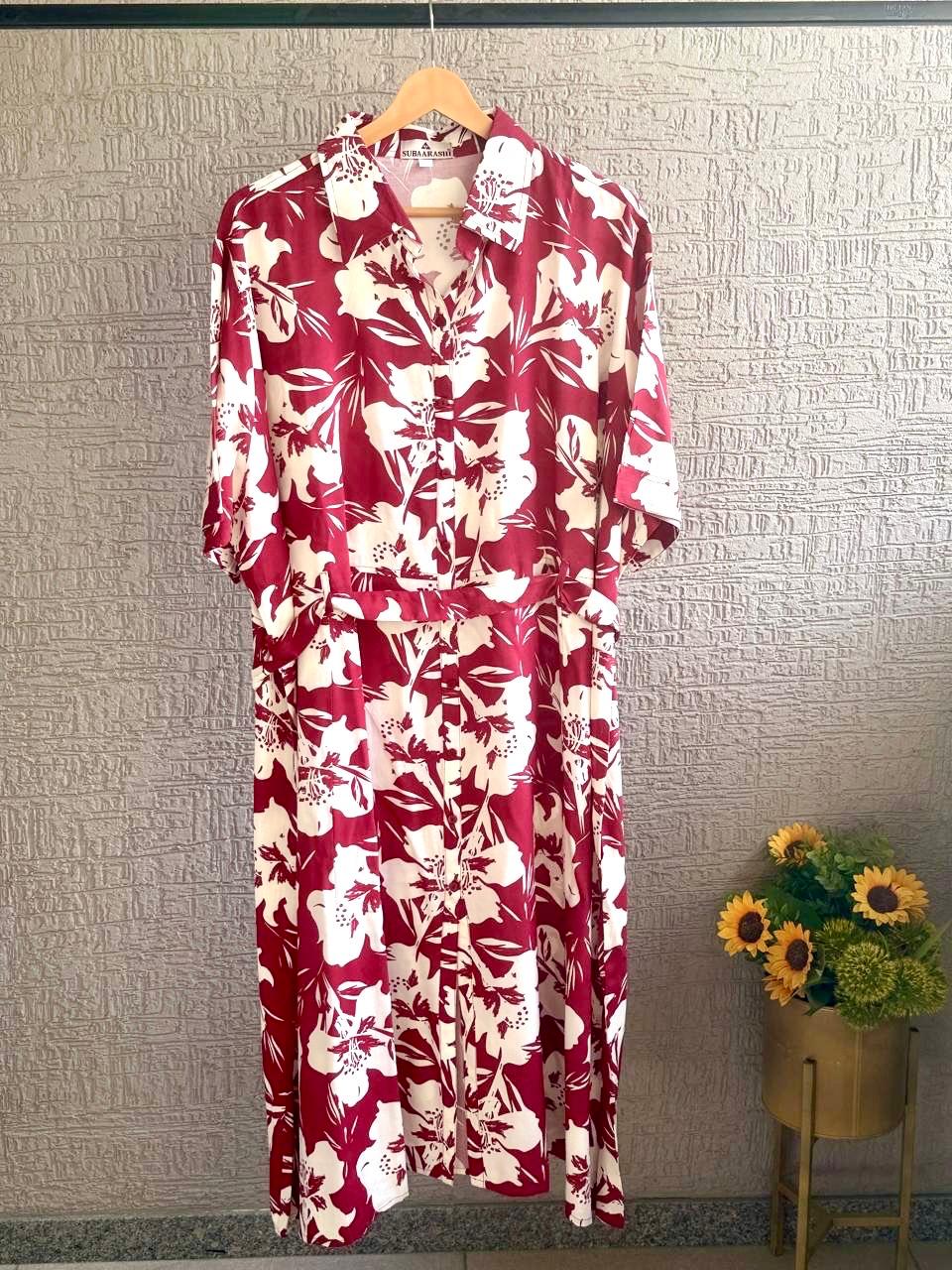 Plus size shirt dress