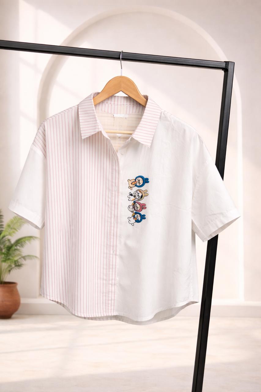 Premium Striped Embroidered Casual Shirts Collection